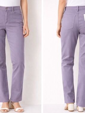 Gloria Vanderbilt Lavender Straight-Leg Jeans for Women